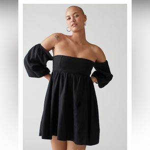 NOT FOR SALE - ISO UO Caterina Linen Off-The-Shoulder Mini Dress